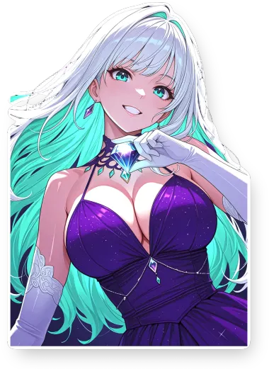Gem Holding Girl