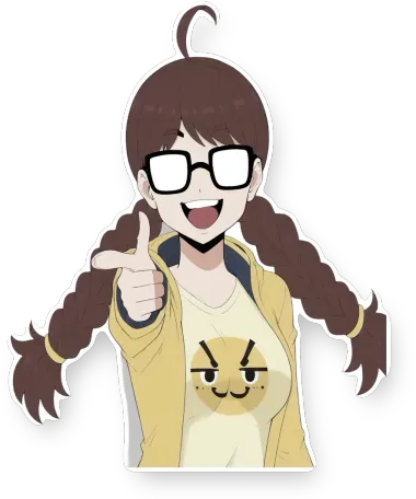 Nerd Emoji Girl