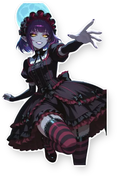 Gothic Lolita Girl Graveyard