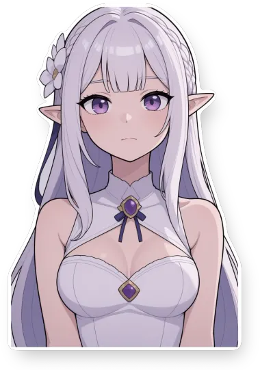 White-Haired Elf Girl