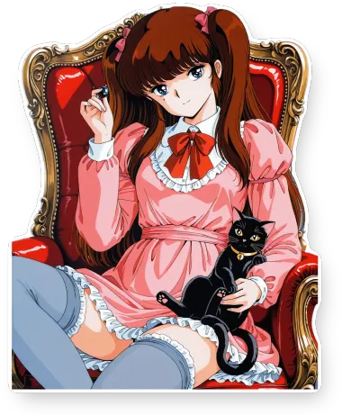 Cream Lemon Black Cat Mansion