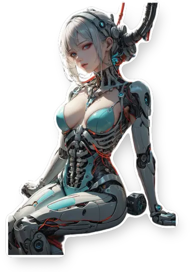 Mechanical Girl Realistic Anime