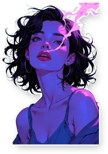 Purple Scale Woman